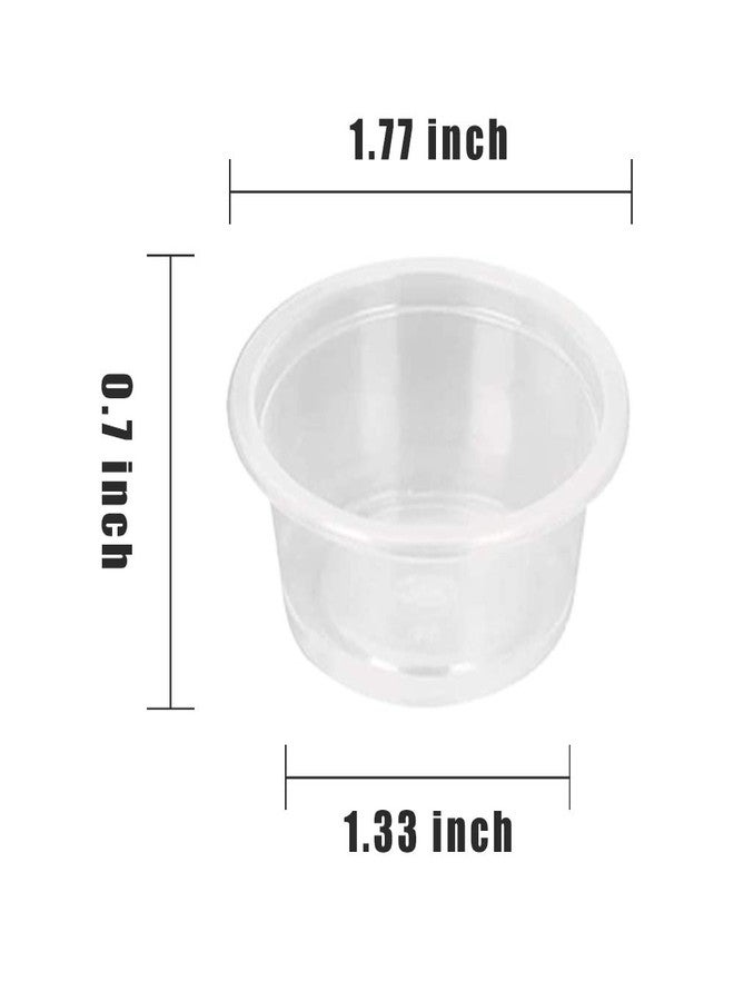 WOLEDOE 100Pcs Crested Gecko Food Dish, 0.5oz Plastic Reptile Feeding Cups - Image 2